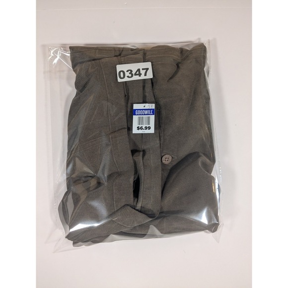 Tommy Bahama Shorts 100% Silk Black Men's Size 38 Pleated Golf Summer Mens - Picture 9 of 9